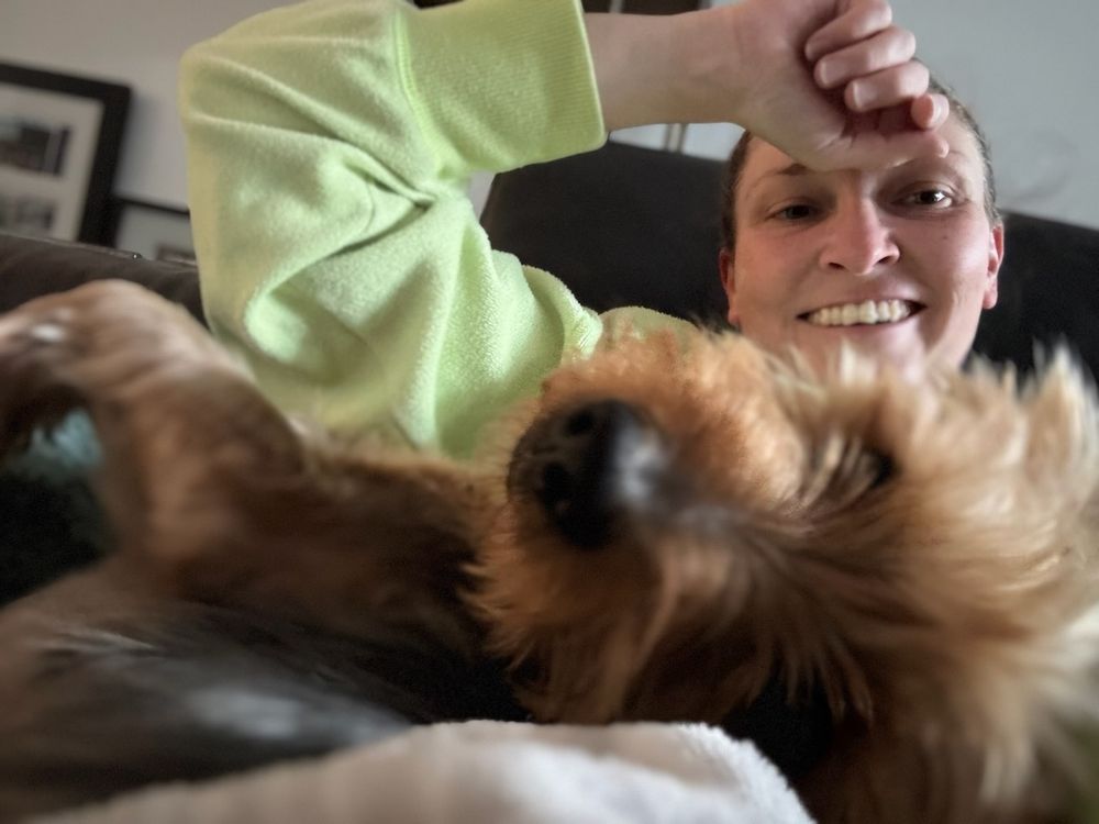 Krystle and her best friend.